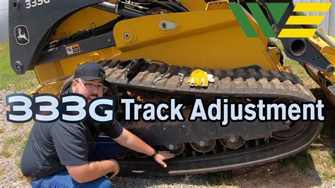 tightening skid steer track|john deere skidster track tension.